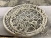 Cotton Macrame Hammock Hanging Chair Swing, Handwoven w/ Backrest - Thumbnail 3