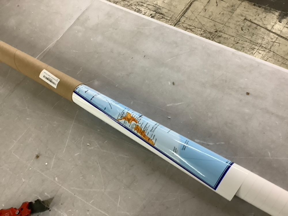 Maps International Giant World Map, 46 x 80, Fully Laminated - Image 4 - Lot 777