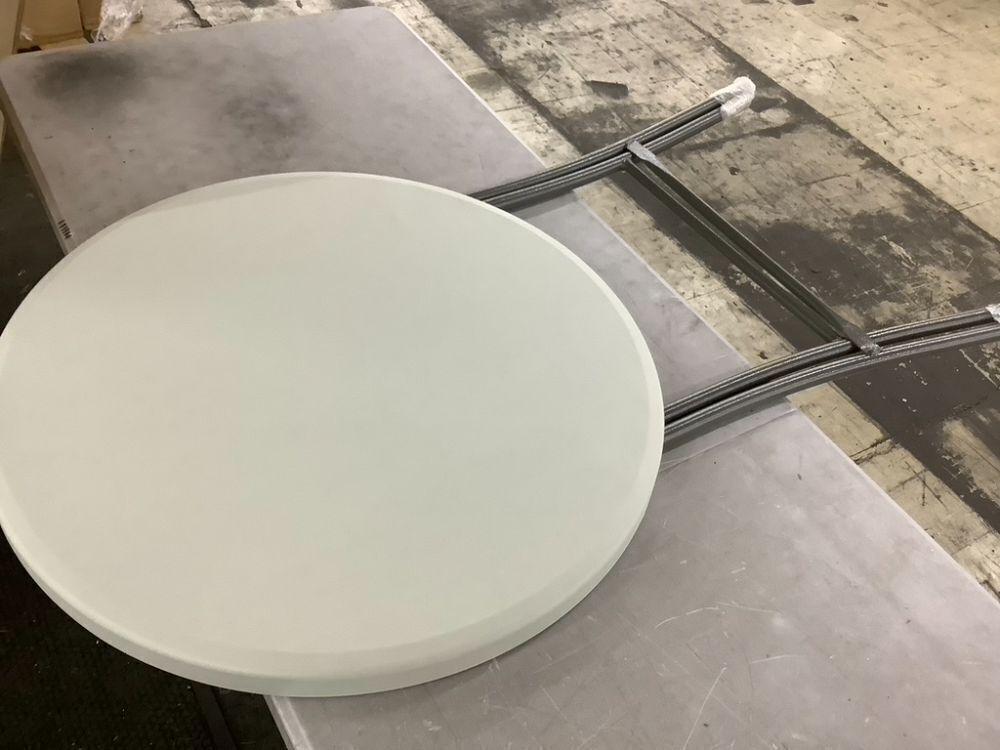 Bar Height Folding Table Indoor Outdoor Accessory w/ Thick Table Top - 32in - Image 2 - Lot 779