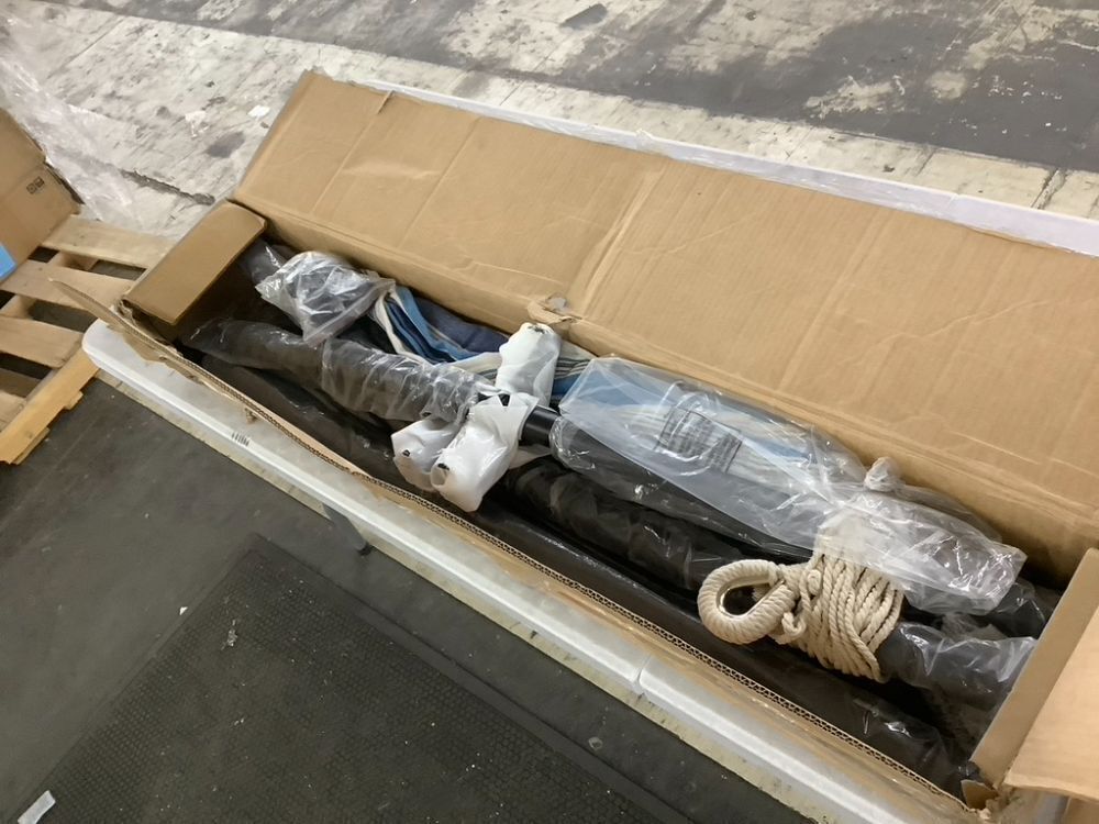 2-Person Brazilian-Style Double Hammock w/ Carrying Bag and Steel Stand - Image 2 - Lot 780