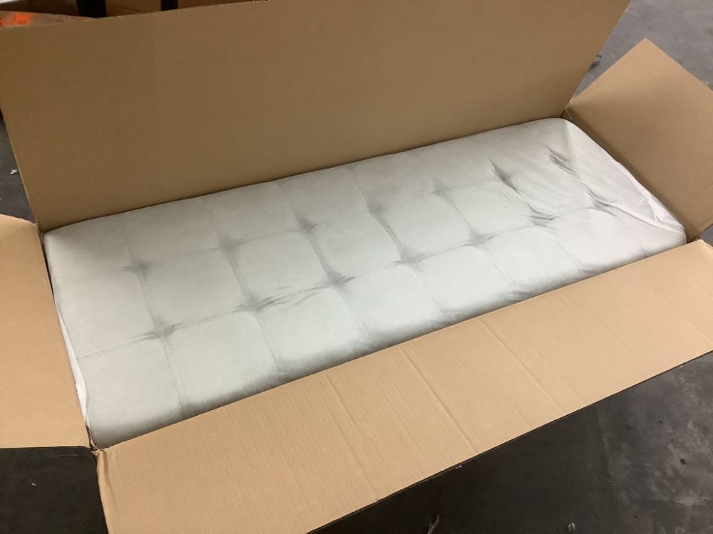 Harper & Bright Designs Pale Green 50 in. Upholstered Storage Bench Ottoman - Image 2 - Lot 86JF