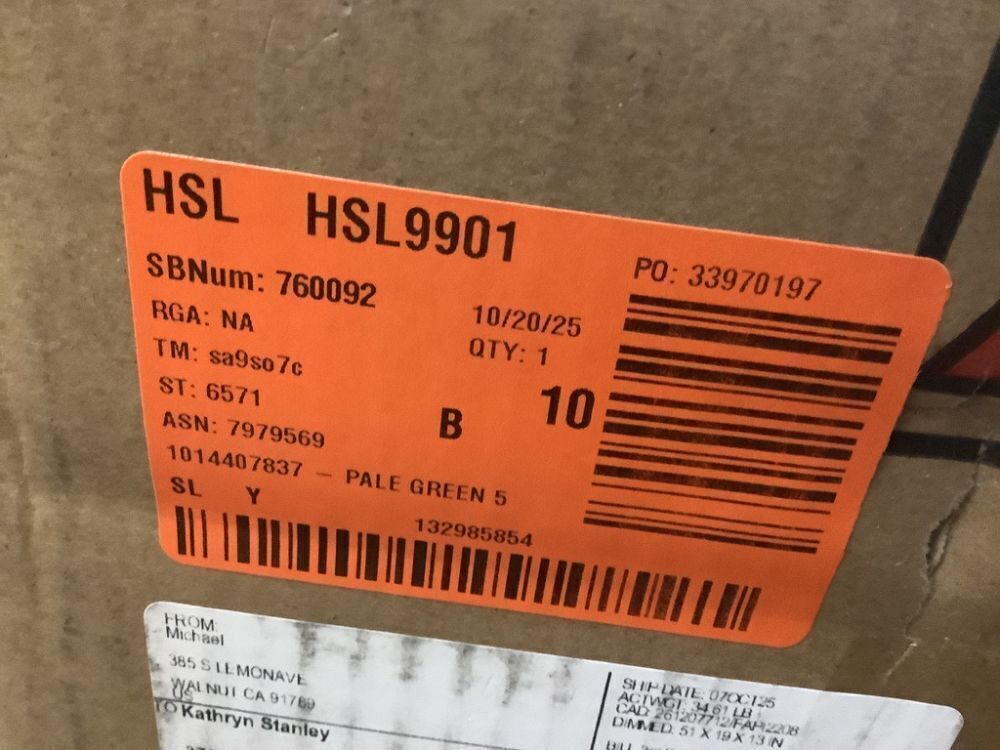 Harper & Bright Designs Pale Green 50 in. Upholstered Storage Bench Ottoman - Image 5 - Lot 86JF