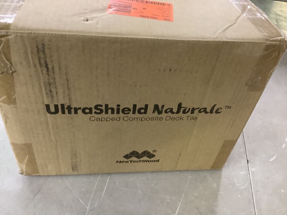 NewTechWood UltraShield Naturale 1 ft. x 1 ft. Quick Deck Outdoor Composite Deck Tile in Peruvian Teak (10 sq. ft. Per Box) - Image 4 - Lot 340JF