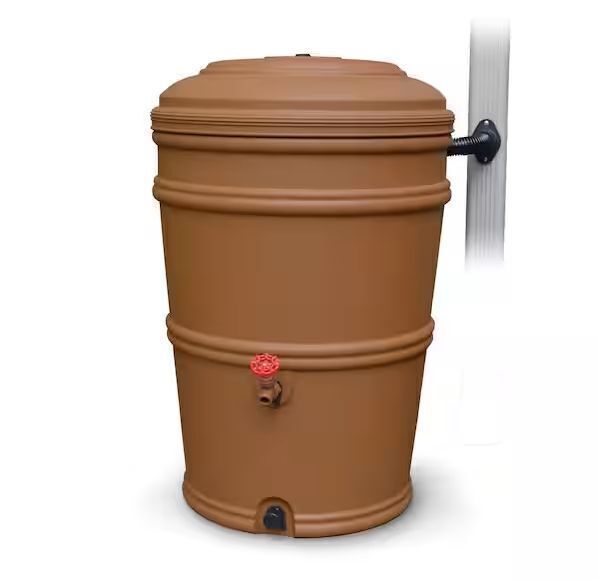 EarthMinded RainStation 45 Gal. Terracotta Rain Barrel with Diverter - Image 1 - Lot 342JF