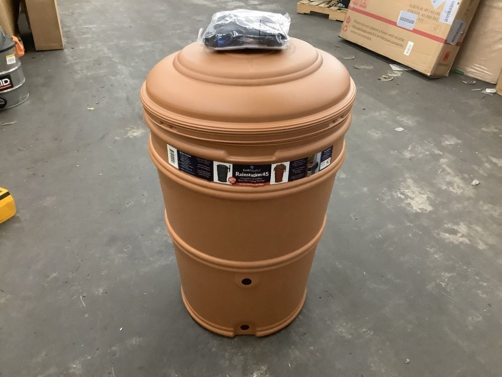EarthMinded RainStation 45 Gal. Terracotta Rain Barrel with Diverter - Image 2 - Lot 342JF
