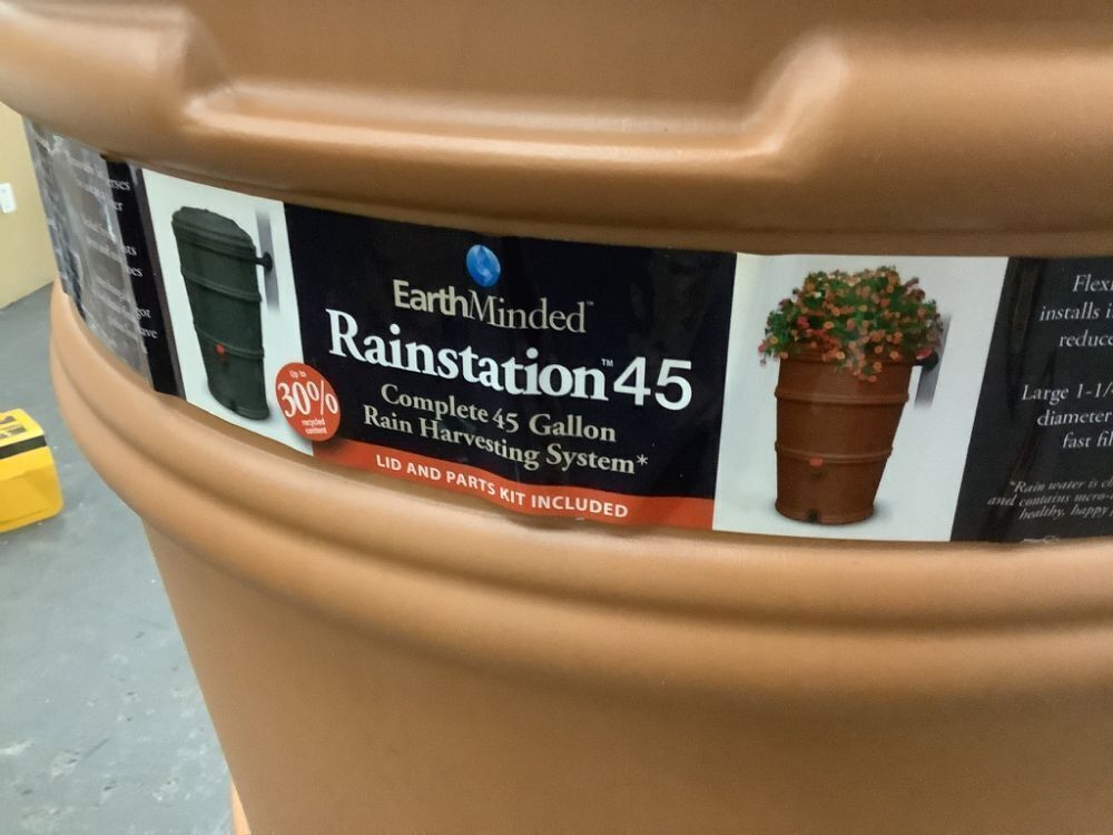 EarthMinded RainStation 45 Gal. Terracotta Rain Barrel with Diverter - Image 4 - Lot 342JF