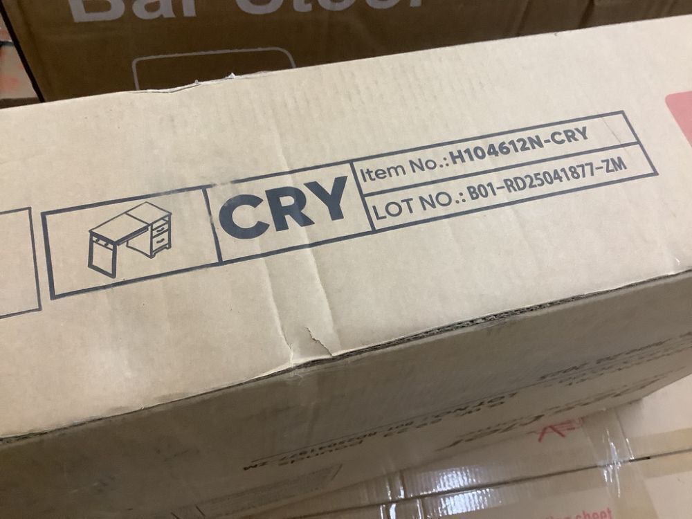 Bestier 48 in. Rectangular Cherry 2-Drawers Computer Writing Desk with Open Storage and Keyboard Tray - Image 4 - Lot 345JF