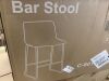 Brown Faux Leather 30 in. Counter Height Bar Stools, Set of 2 - Thumbnail 3