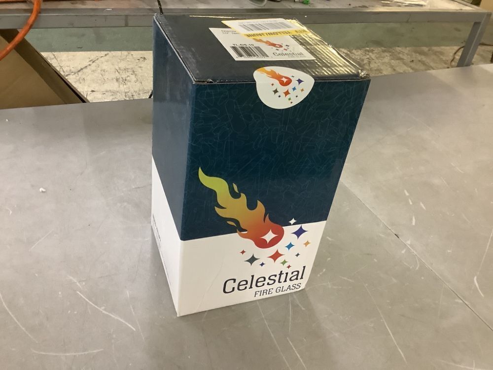 Celestial Fire Glass 1/2 in. 10 lbs. Diamond Starlight Clear Tempered Fire Glass in Jar - Image 2 - Lot 736JF