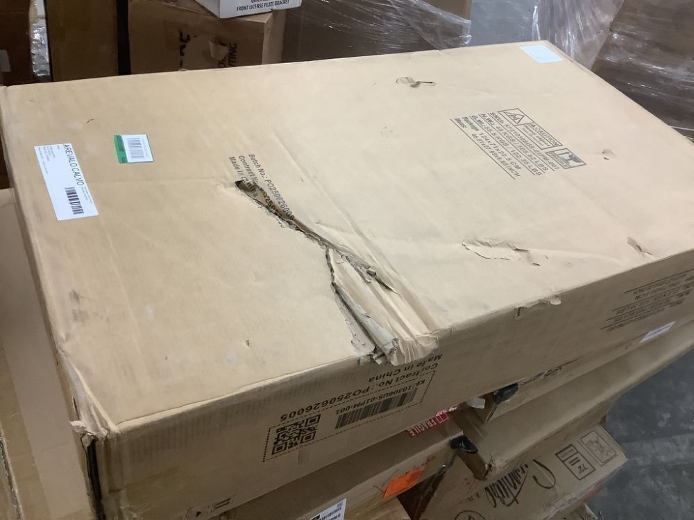 White Makeup Vanity Desk 11-Drawers Wood Dressing Table with Big Lighted Mirror, Glass Top - Image 2 - Lot 46JF