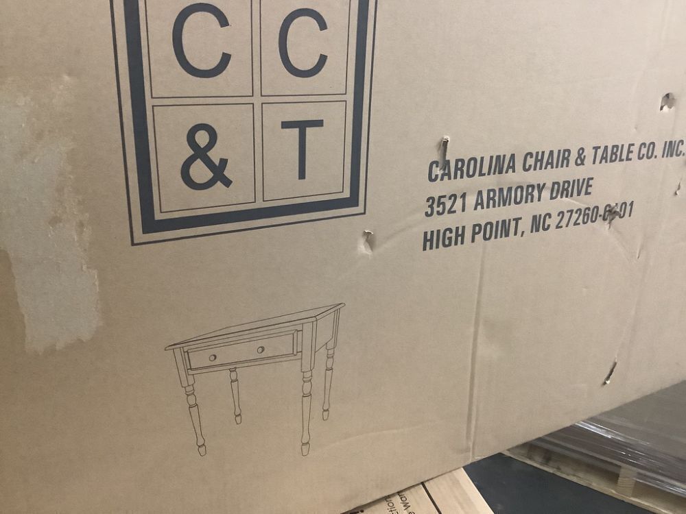 Carolina Chair & Table 34 in. Rectangular Antique Black Writing Desk with Keyboard Tray - Image 3 - Lot 85JF