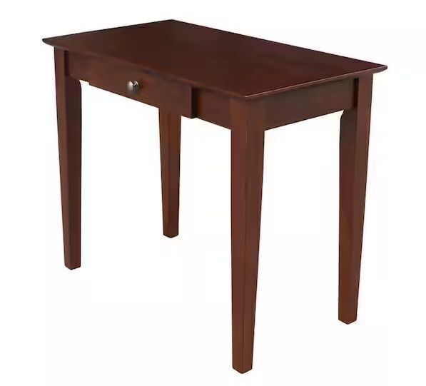 International Concepts 36 in. Rectangular Espresso 1 Drawer Writing Desk with Solid Wood Material - Image 1 - Lot 349JF