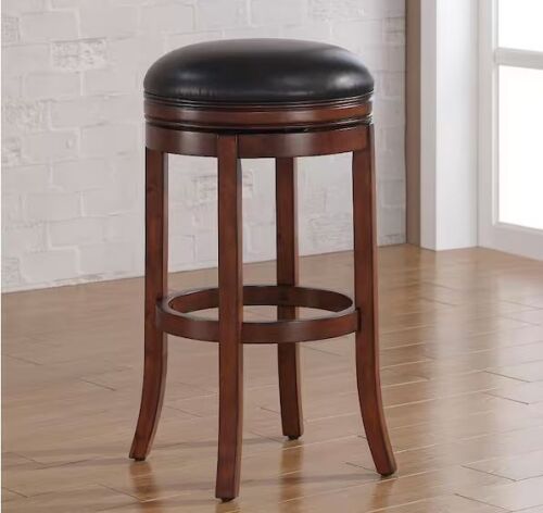 American Woodcrafters Stella 26 in. Medium Walnut Swivel Bar Stool - Lot 350JF