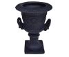 CHRISTOPHER KNIGHT HOME Tunlaw 18.75 in. W x 28.25 in. H Black Lightweight Concrete Garden Urn Planter - Thumbnail 1