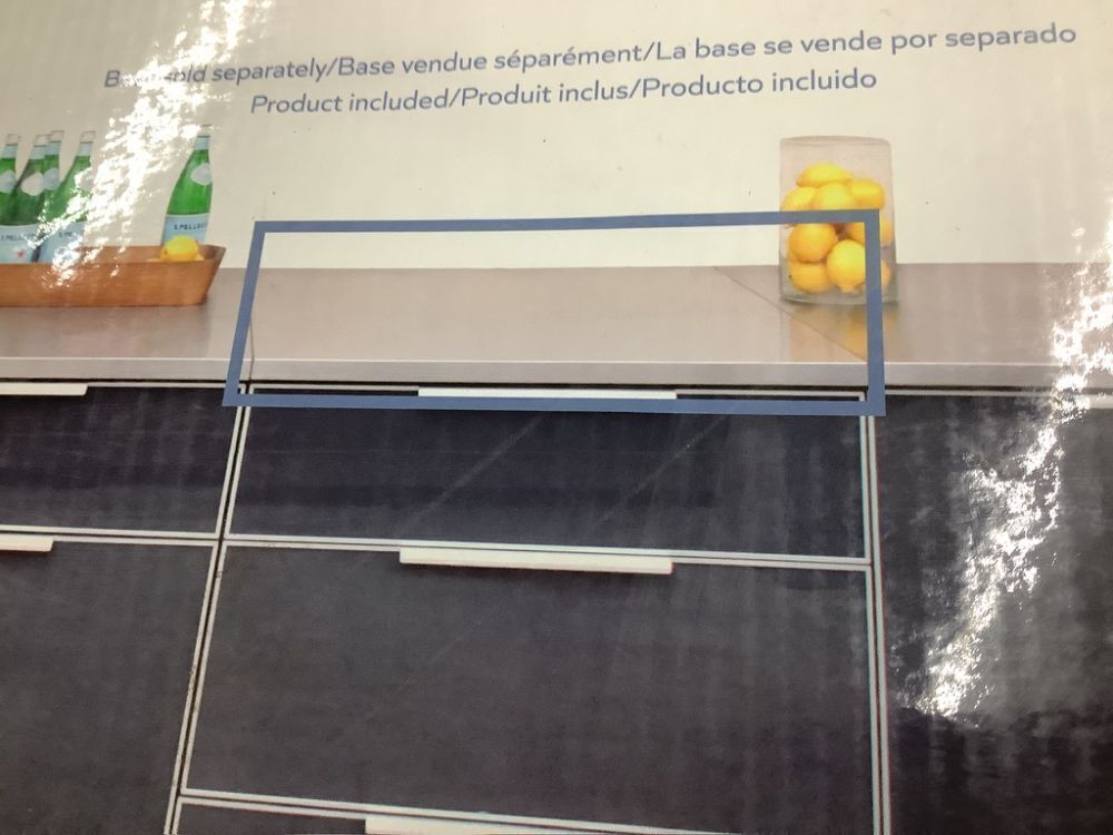 BLUE SKY OUTDOOR LIVING 30 in. x 36 in. x 1 in. Stainless Steel Extended Countertop - Image 2 - Lot 442JF