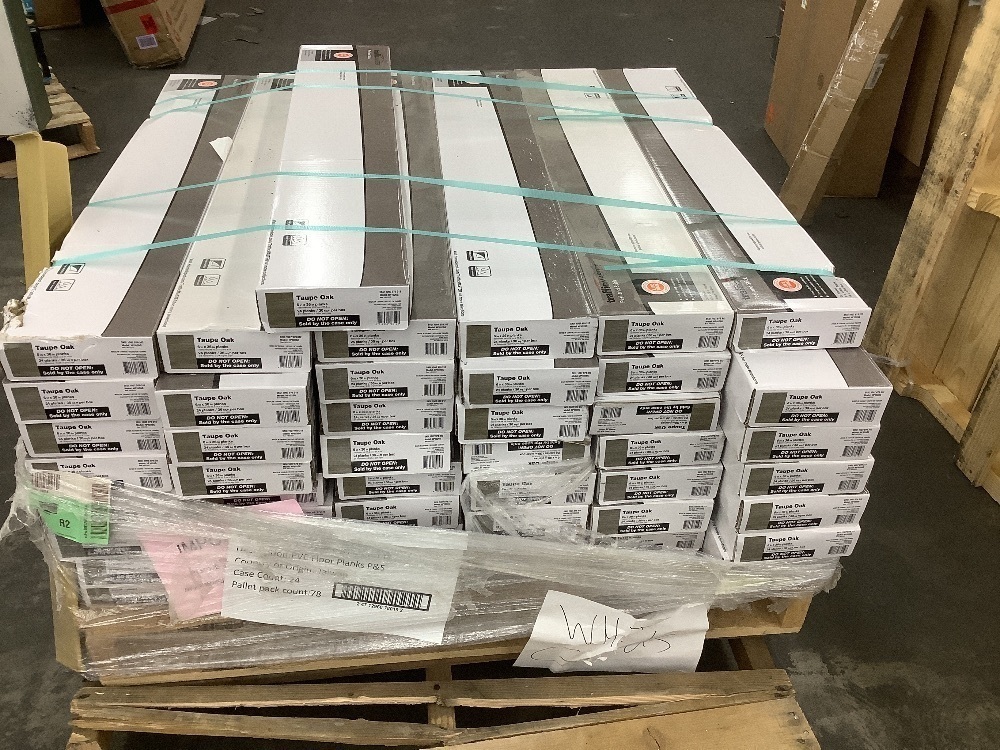 1,764 sq. ft. - (49) Cases of TrafficMaster Taupe Oak 4 MIL x 6 in. W x 36 in. L Peel and Stick Water Resistant Luxury Vinyl Plank Flooring (36 sqft/case) - Image 5 - Lot 8JF