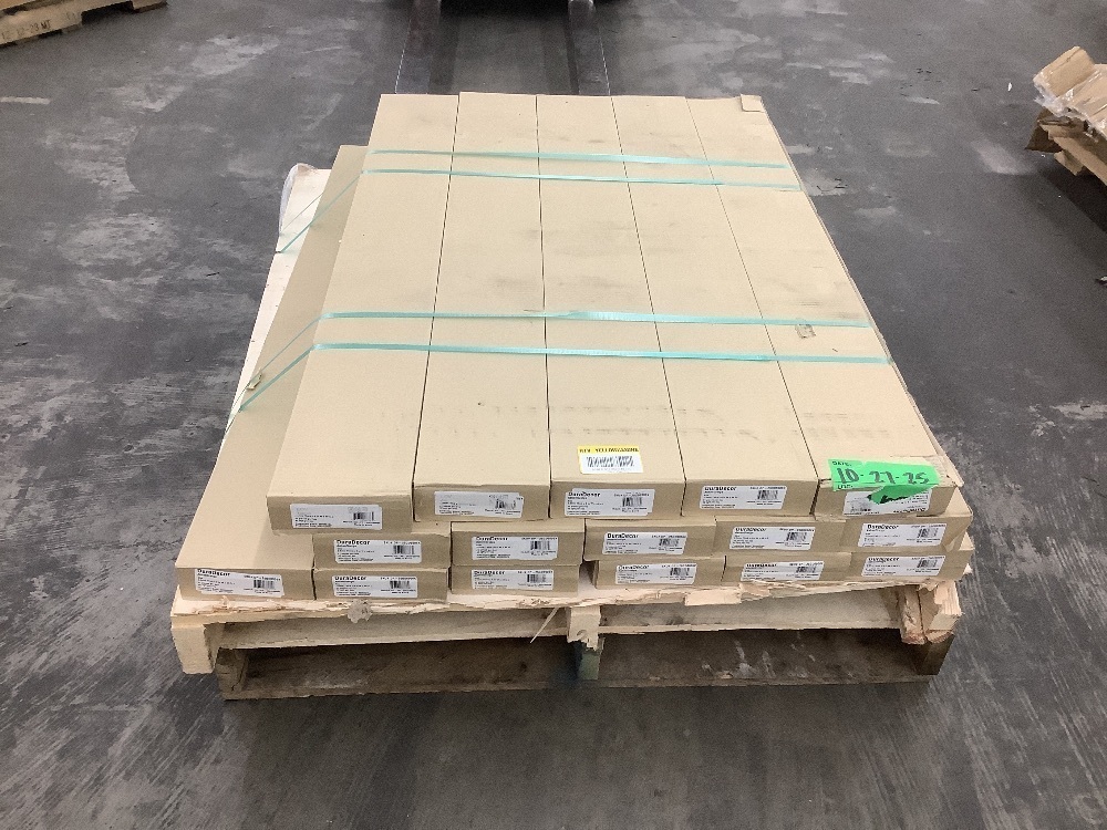 672 sq. ft. - (16) Cases of DuraDecor Polished Pro Ashen Greige 20 MIL x 6 in. W x 48 in. L Glue Down Waterproof Luxury Vinyl Flooring (42 sq.ft./case) - Image 2 - Lot 15JF