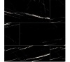 480 sq. ft. - (30) Cases of MSI Tavish Nero Polished Black Porcelain Tile White Veining Rectangle Tile 24 in. x 48 in., Floor and Wall (16 sq. ft./Case) - Thumbnail 1