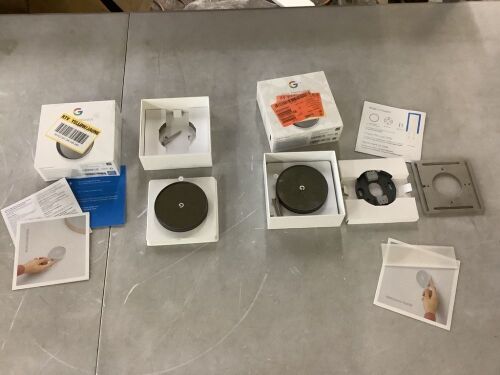 Lot of (2) Google Nest Thermostats - 1 Missing Mounting Plate - Lot 449JF