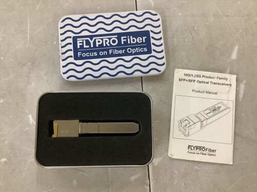 FLYPRO Fiber 10G/1.25G SFP+/SFP Optical Transceiver - Lot 534