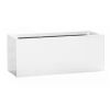 PotteryPots Balcony Small 19.7 in. W Glossy White Fiberstone Rectangle Planter - Thumbnail 1