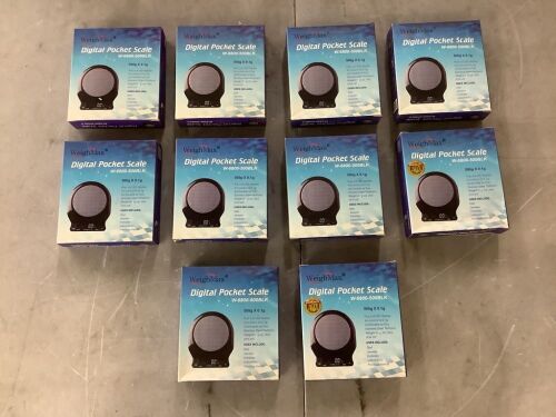 Lot of (10) WeighMax Digital Pocket Scale - Lot 631JF