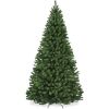 9' Unlit Artificial Green Spruce Christmas Tree, w/Easy Assembly - Thumbnail 1