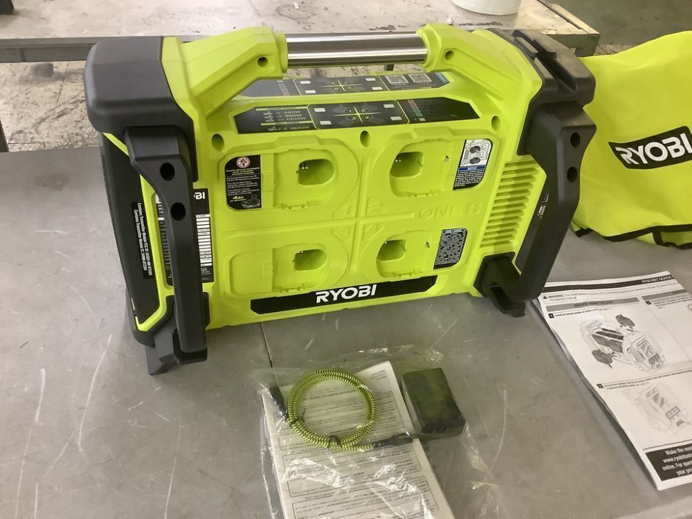 RYOBI 18V ONE+ 1800-Watt Portable Battery Inverter Power Station/8-Port Charger (Tool Only) - Image 3 - Lot 53JF