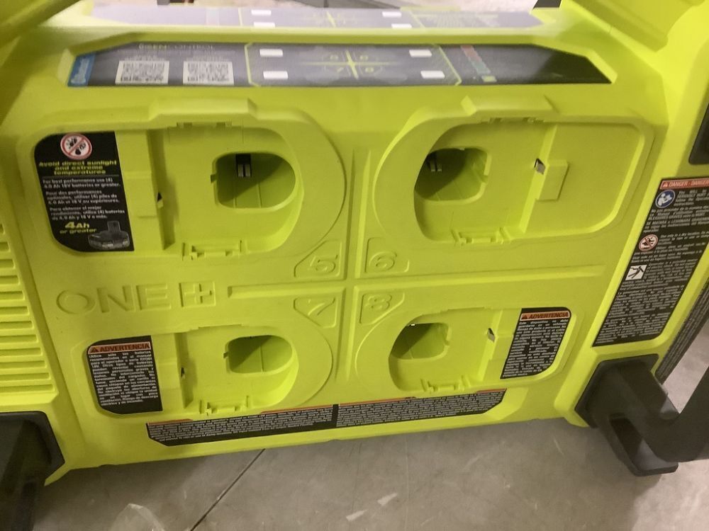 RYOBI 18V ONE+ 1800-Watt Portable Battery Inverter Power Station/8-Port Charger (Tool Only) - Image 9 - Lot 53JF