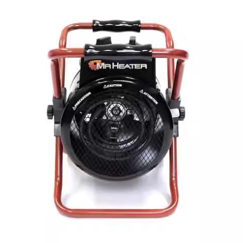 Mr. Heater 12,286 BTU Forced Air Portable Electric Indoor Furnace with Thermostat - Lot 110JF