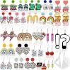 Acrylic Teacher Earrings, 24 Pairs - Thumbnail 1