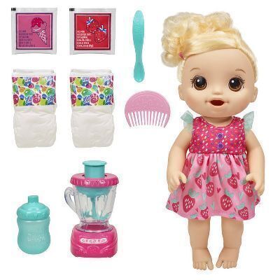 Baby Alive Magical Mixer Strawberry Shake Baby Doll - Lot 424