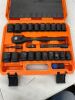 1/2" Drive Impact Socket Set, 25pc - 1 Latch Broken on Case - Thumbnail 1