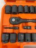 1/2" Drive Impact Socket Set, 25pc - 1 Latch Broken on Case - Thumbnail 2