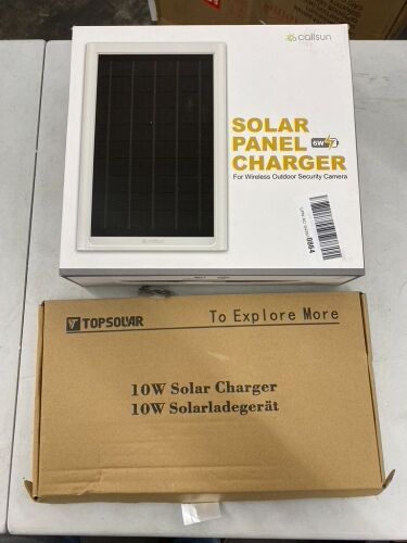 Lot of (2) Solar Panel Chargers - Lot 528