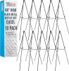 Case of (10) U.S. Art Supply 66" High Black Metal Display Art Easel - Thumbnail 1