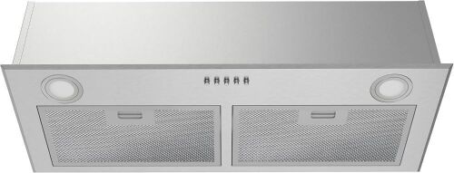 FIREGAS Built-in Stainless Steel Range Hood 28 inch, 450 CFM, 3 Speed Exhaust Fan, 2 LED Lights & Button Control, Ducted/Ductless Convertible - Lot 354