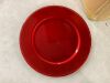 13" Red Plastic Charger Plates, 55ct - Thumbnail 1