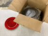 13" Red Plastic Charger Plates, 55ct - Thumbnail 2
