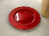 13" Red Plastic Charger Plates, 55ct - Thumbnail 3