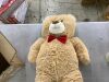 Giant Plush Teddy Bear Stuffed Animal w/ Bow Tie, Paw Prints - 35in - Thumbnail 2