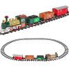 Lot of (2) Kids Electric Railway Train Track Toy Play Set w/ Music, Lights - Thumbnail 1