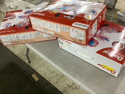 Lot of (3) Play Doctor Kit for Kids, Boys & Girls with 17 Accessories, Mobile Cart - Lot 257