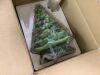 Pre-Lit Ceramic Tabletop Christmas Tree with Lights- 15in - Thumbnail 5