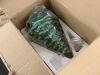 Pre-Lit Ceramic Tabletop Christmas Tree with Lights- 15in - Thumbnail 3