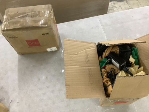 Lot of (2) Lighted Inflatable Santa Claus & Reindeer Christmas Decoration - 9ft - Lot 389