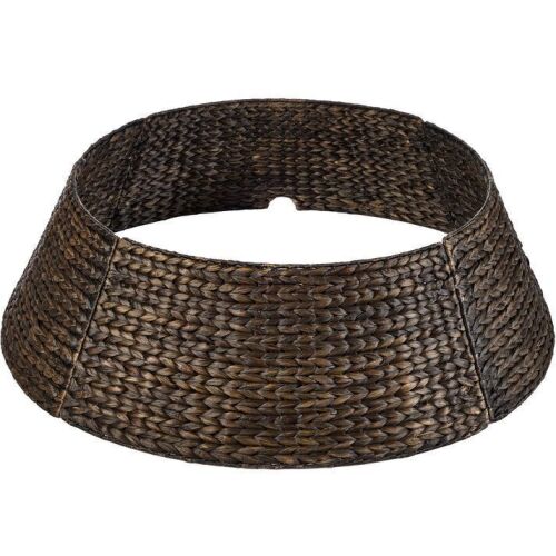 Woven Hyacinth Christmas Holiday Tree Collar - 36in - Lot 185