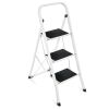 3-Step Portable Folding Step Ladder w/ Non-Slip Feet, 330lb Capacity - Thumbnail 1