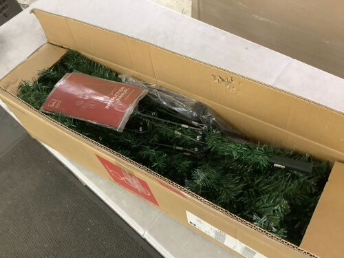 6' Artificial Green Christmas Tree, Unlit Pine Design w/Easy Assembly - Lot 292