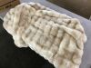 Faux Fur Throw Blanket, 50" x 60" - Thumbnail 3